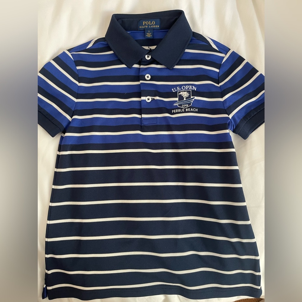 Ralph Lauren boys US Open Polo golf shirt. Size 7. Used a few times